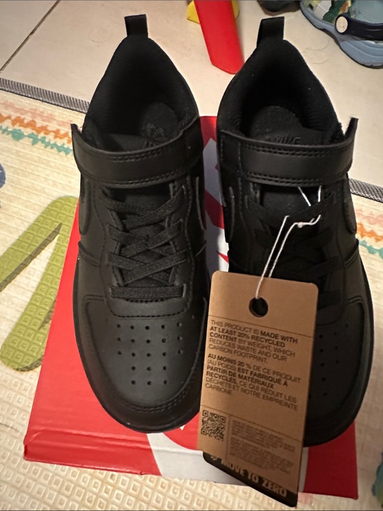 Nike Other - Nike Black High-Top Velcro & Lace Sneakers